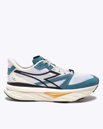 Hvid Diadora Atomo V7000 Løbesko Blå - Diadora Runningstyle