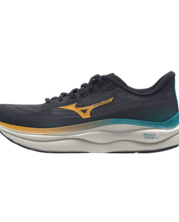 Løbesko Mizuno Wave Sky Baritone Blue Citrus Capri Breeze - Mizuno Runningstyle